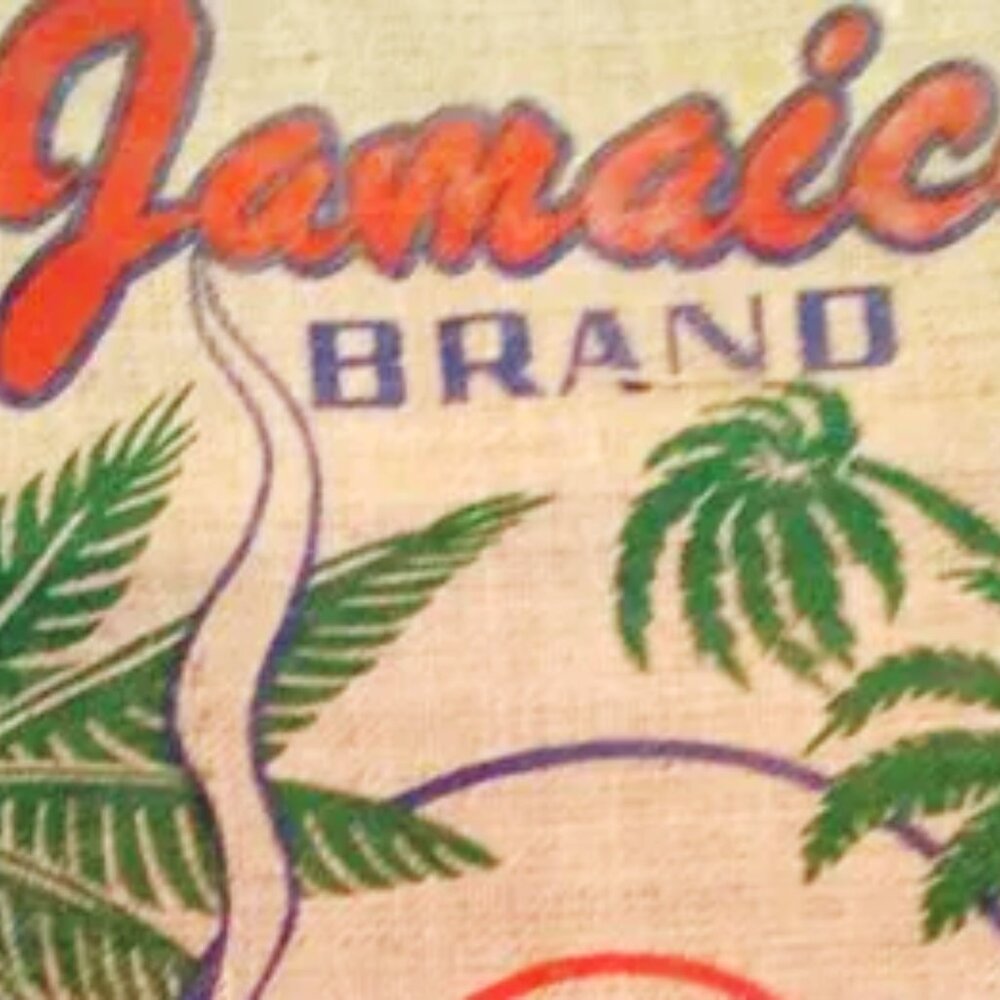 NWT Jamaica Novelty Burlap Bag - Picture 3 of 4